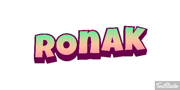 Ronak テキスト効果