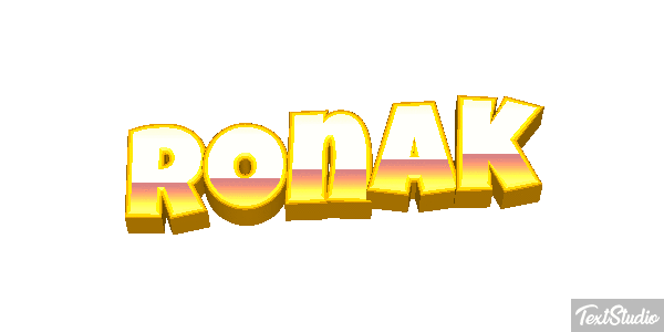 Ronak テキスト効果
