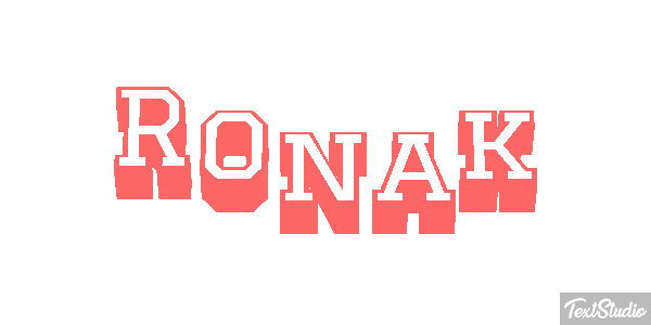 Ronak テキスト効果