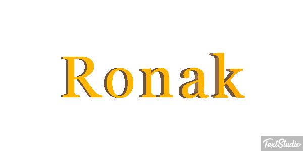 Ronak テキスト効果
