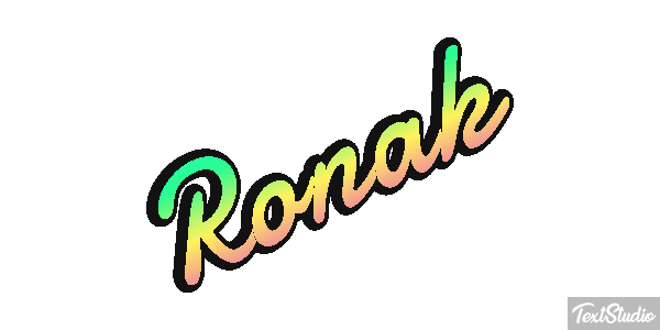 Ronak テキスト効果
