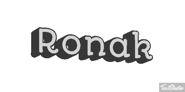 Ronak テキスト効果