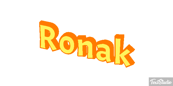 Ronak テキスト効果