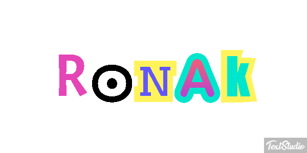 Ronak テキスト効果