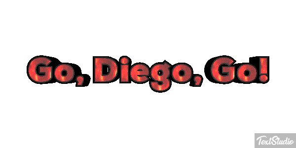 Go, Diego, Go! Efecto de texto