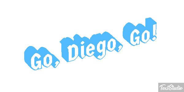Go, Diego, Go! Efecto de texto