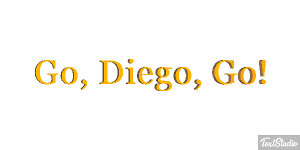 Go, Diego, Go! Efecto de texto