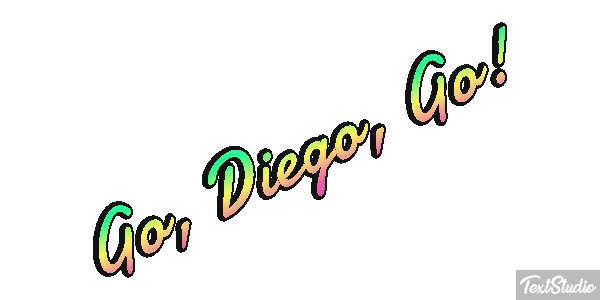 Go, Diego, Go! Efecto de texto