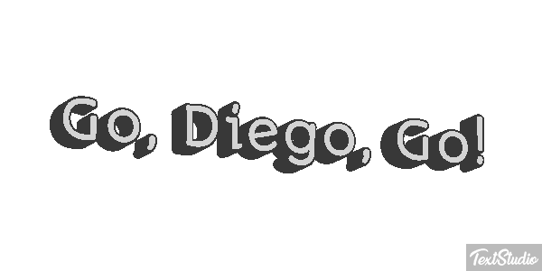 Go, Diego, Go! Efecto de texto
