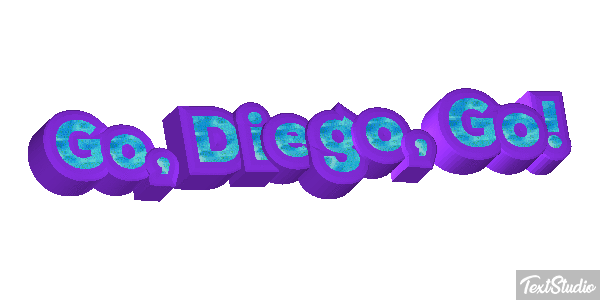 Go, Diego, Go! Efecto de texto