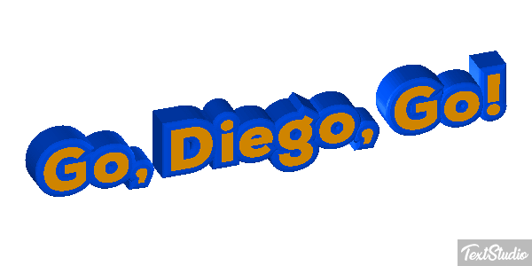 Go, Diego, Go! Efecto de texto