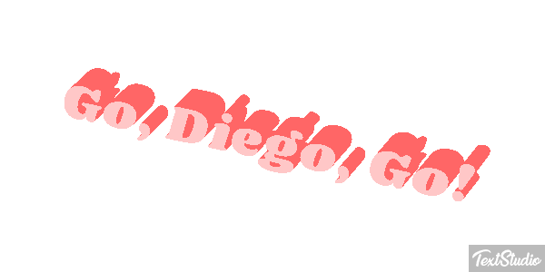 Go, Diego, Go! Efecto de texto