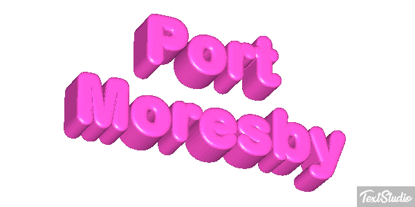 Port Moresby Effetto testo