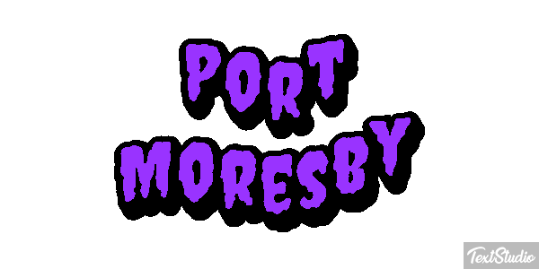 Port Moresby Effetto testo