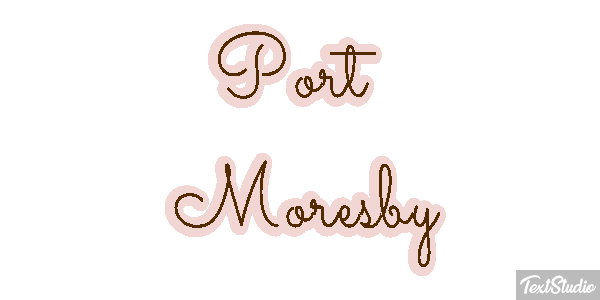 Port Moresby Effetto testo