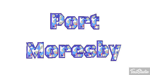 Port Moresby Effetto testo