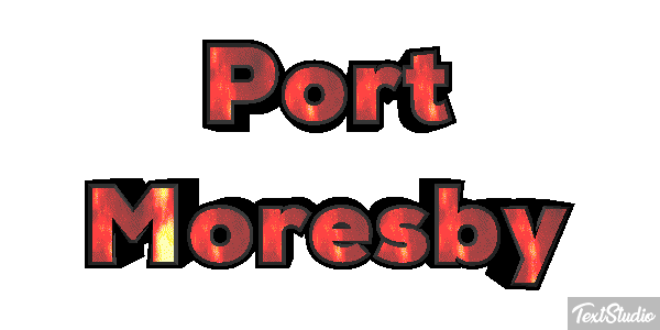Port Moresby Effetto testo