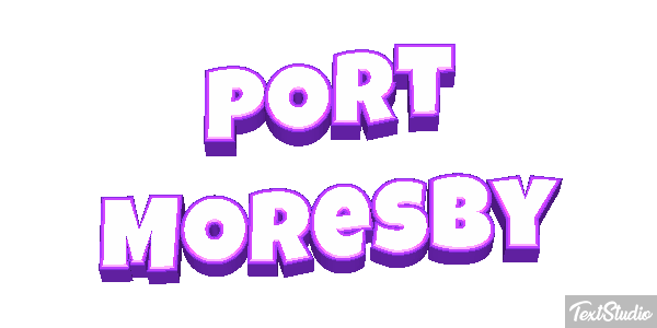 Port Moresby Effetto testo