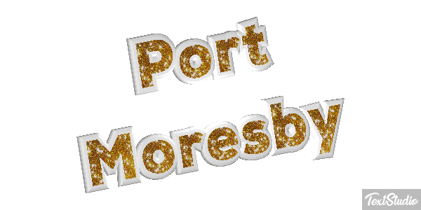 Port Moresby Effetto testo