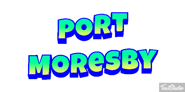 Port Moresby Effetto testo