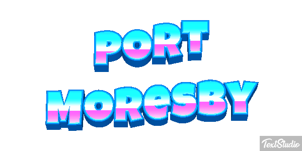 Port Moresby Effetto testo