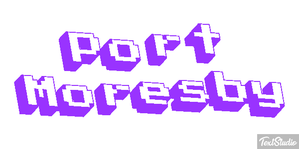 Port Moresby Effetto testo