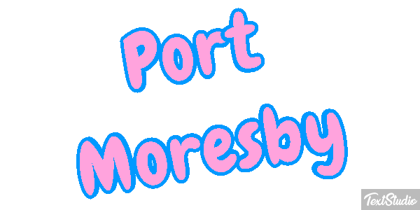 Port Moresby Effetto testo