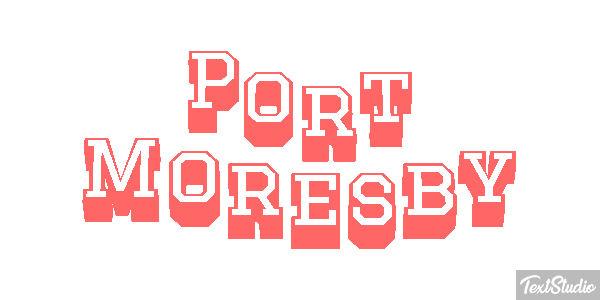 Port Moresby Effetto testo