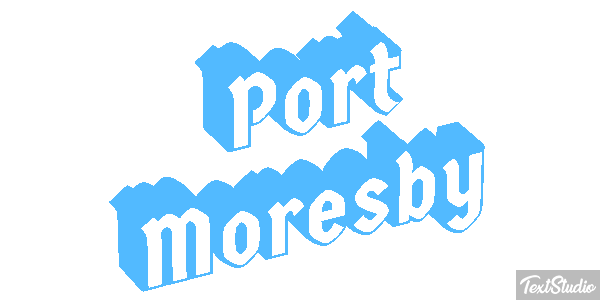 Port Moresby Effetto testo