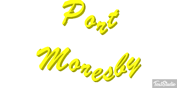 Port Moresby Effetto testo
