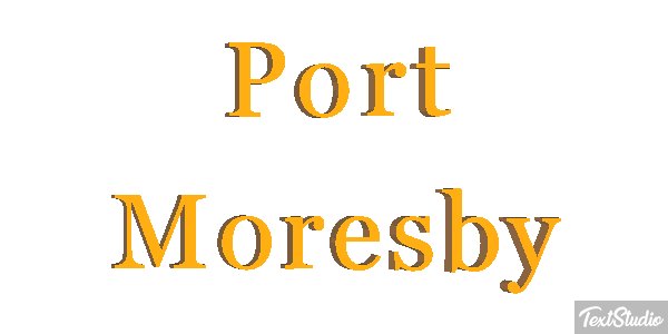 Port Moresby Effetto testo