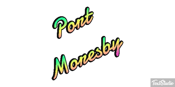 Port Moresby Effetto testo