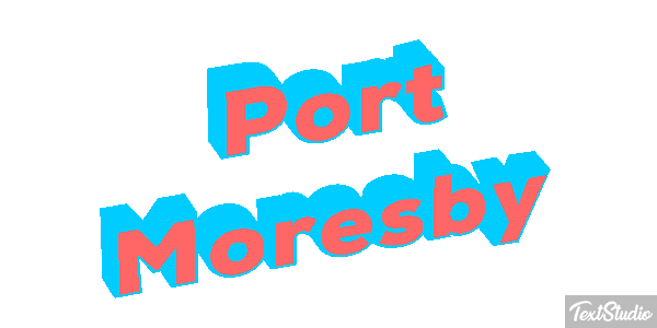 Port Moresby Effetto testo