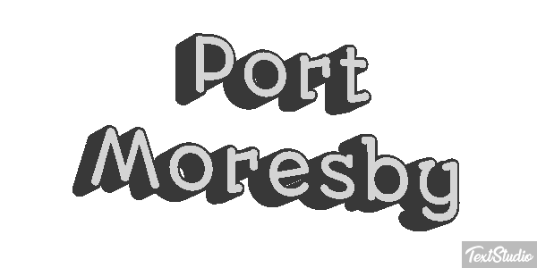 Port Moresby Effetto testo