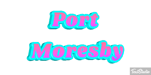 Port Moresby Effetto testo
