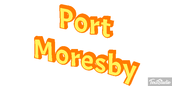 Port Moresby Effetto testo