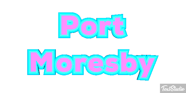 Port Moresby Effetto testo