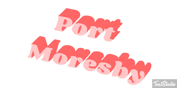 Port Moresby Effetto testo