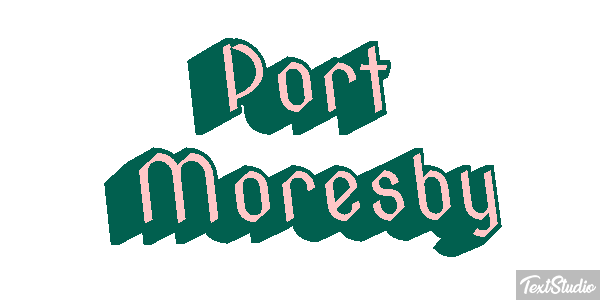 Port Moresby Effetto testo