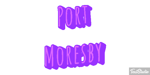 Port Moresby Effetto testo