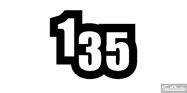 135 Efecto de texto
