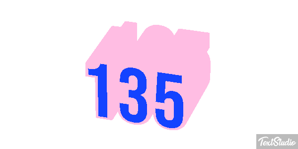 135 Efecto de texto