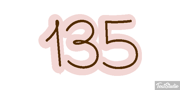 135 Efecto de texto