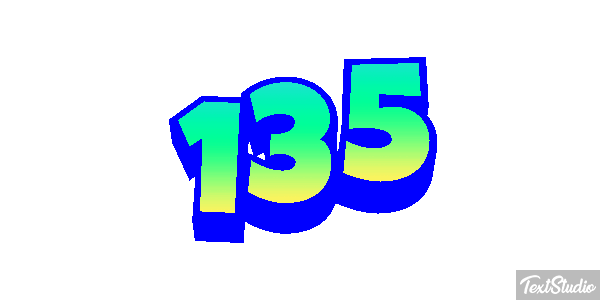 135 Efecto de texto