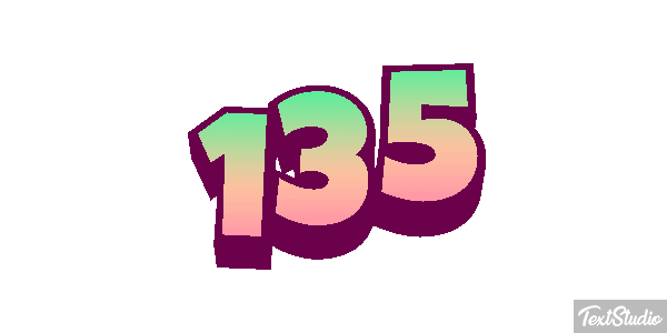 135 Efecto de texto