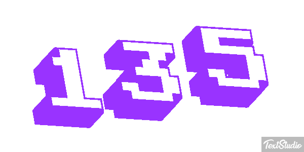 135 Efecto de texto