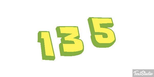 135 Efecto de texto