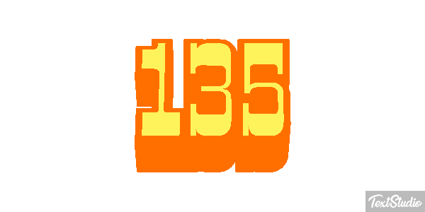 135 Efecto de texto