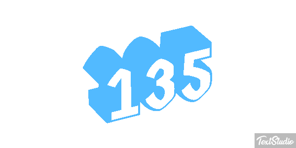 135 Efecto de texto