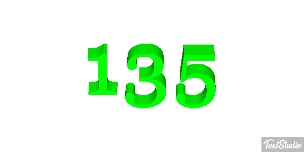135 Efecto de texto